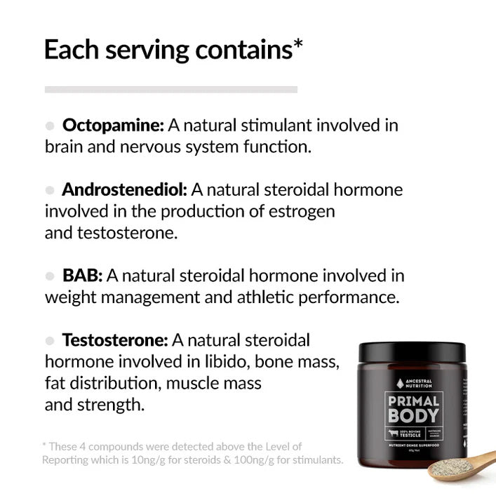 Primal Body - Grass Fed Bovine Testicle