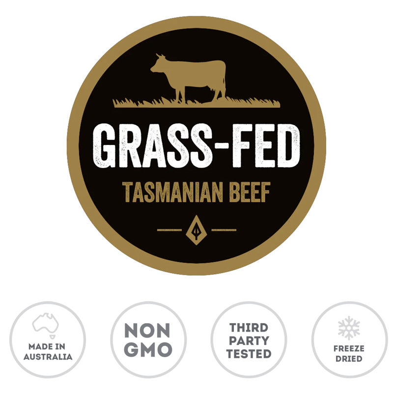 Ancestral Nutrition quality badge with grass fed beef liver supplements