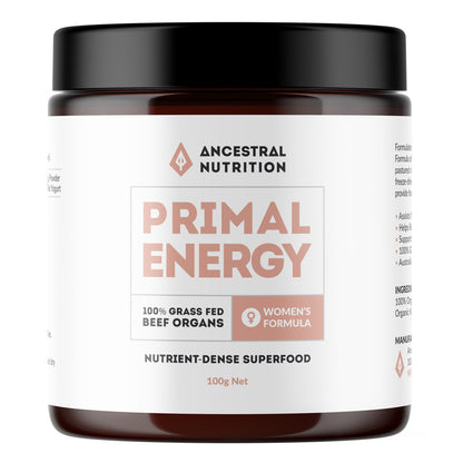 Primal Energy Women - Grass Fed Beef Organ Powder (Box of 6)