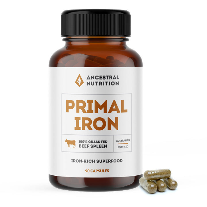 Primal Iron Beef Spleen Capsules — 90 Caps