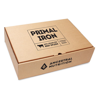 Primal Iron - Grass Fed Beef Spleen Capsules (Box of 6)