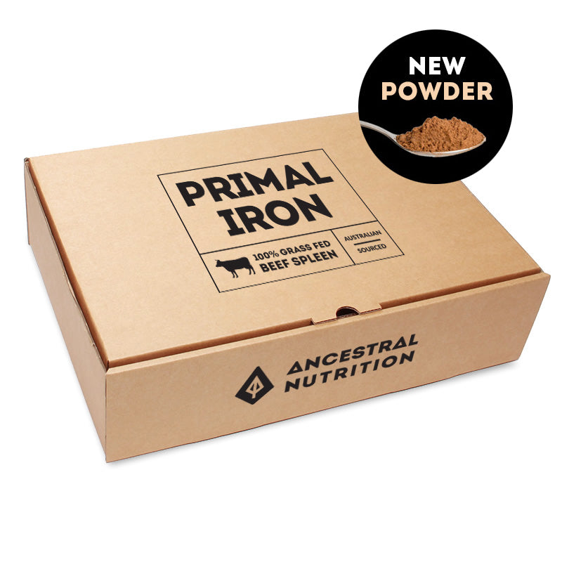 Primal Iron - Grass Fed Beef Spleen Powder (Box of 6)