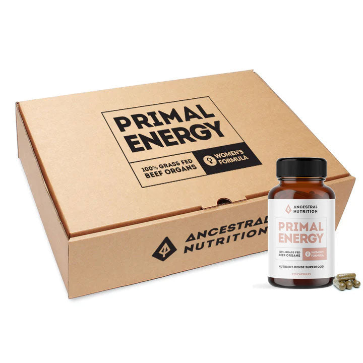 Primal Energy Women - Grass Fed Beef Organ Capsules (Box of 6)