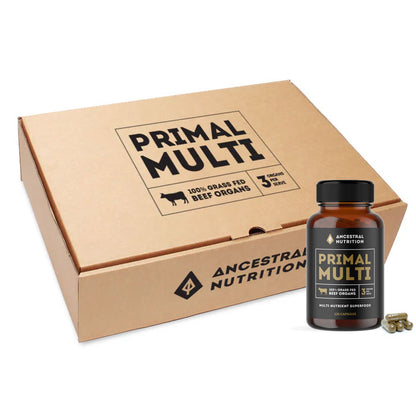 Primal Multi Grass-Fed Beef Organ Capsules (Box of 6)