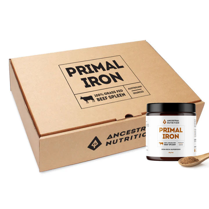 Primal Iron - Grass Fed Beef Spleen Powder (Box of 6)