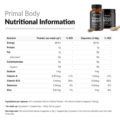 Primal Body Bulls Testicle RDI