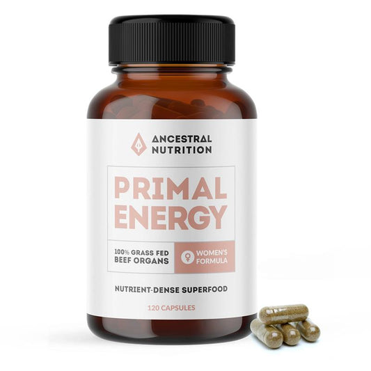 Primal Energy Women - Grass Fed Beef Organ Capsules (Box of 6)