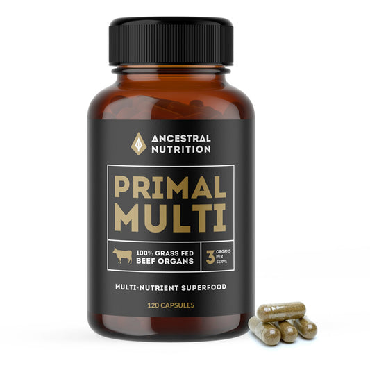 Primal Multi Grass-Fed Beef Organ Capsules (Box of 6)